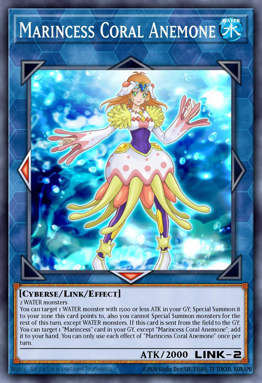 (119) YuGiOh TCG MP20: 2020 Tin of Lost Memories Mega Pack Single: Marincess Coral Anemone  Ultra Rare