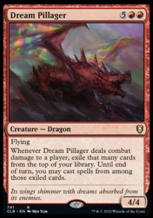 (791) Magic The Gathering Commander Legends: Battle for Baldur's Gate: Extras Single: Dream Pillager  Rare