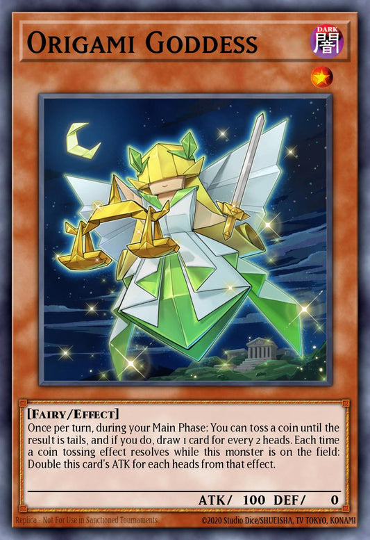 (390) YuGiOh TCG MP24: 25th Anniversary Tin: Dueling Mirrors Single: Origami Goddess  Common