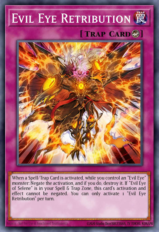 (244) YuGiOh TCG MP20: 2020 Tin of Lost Memories Mega Pack Single: Evil Eye Retribution  Super Rare