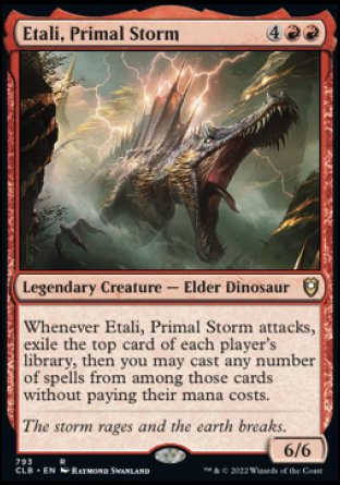 (793) Magic The Gathering Commander Legends: Battle for Baldur's Gate: Extras Single: Etali, Primal Storm  Rare