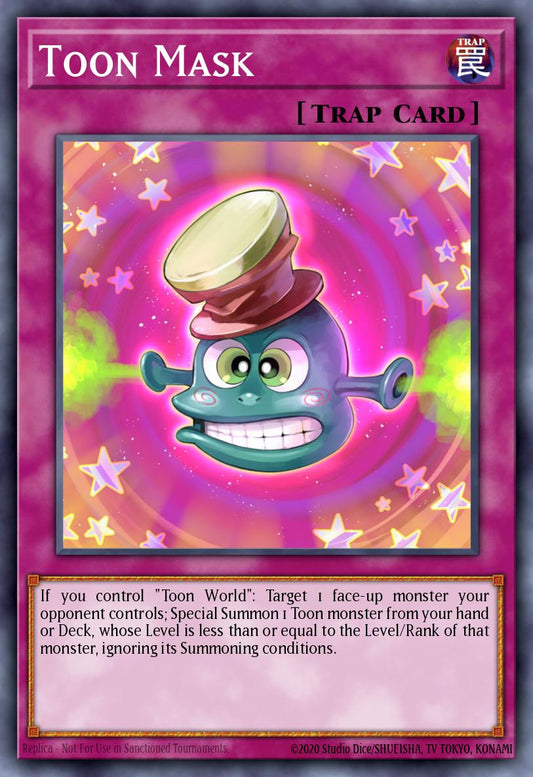 (079) YuGiOh TCG DLCS: Dragons of Legend: The Complete Series Single: Toon Mask (V.2 - Ultra Rare)  Ultra Rare