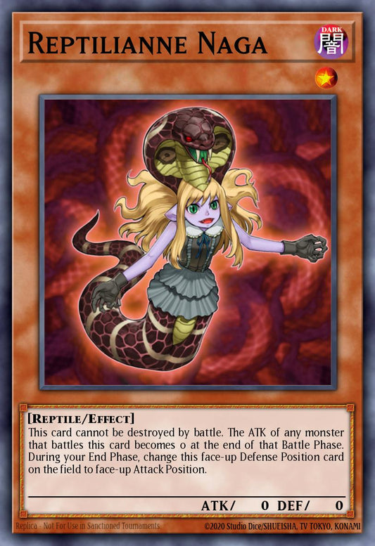 (017) YuGiOh TCG ABPF: Absolute Powerforce Single: Reptilianne Naga  Common
