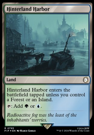 (795) Magic The Gathering Universes Beyond: Fallout: Extras Single: Hinterland Harbor (V.2)  Holo Rare