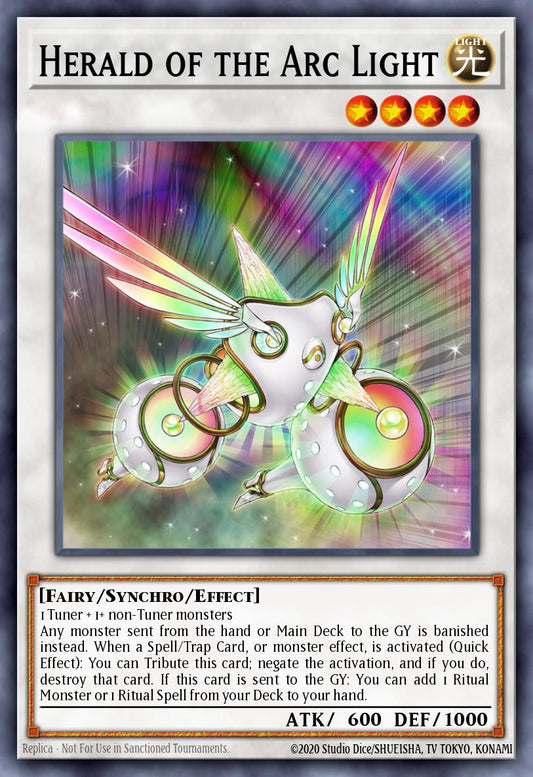 (028) YuGiOh TCG MAGO: Maximum Gold Single: Herald of the Arc Light  Premium Gold Rare