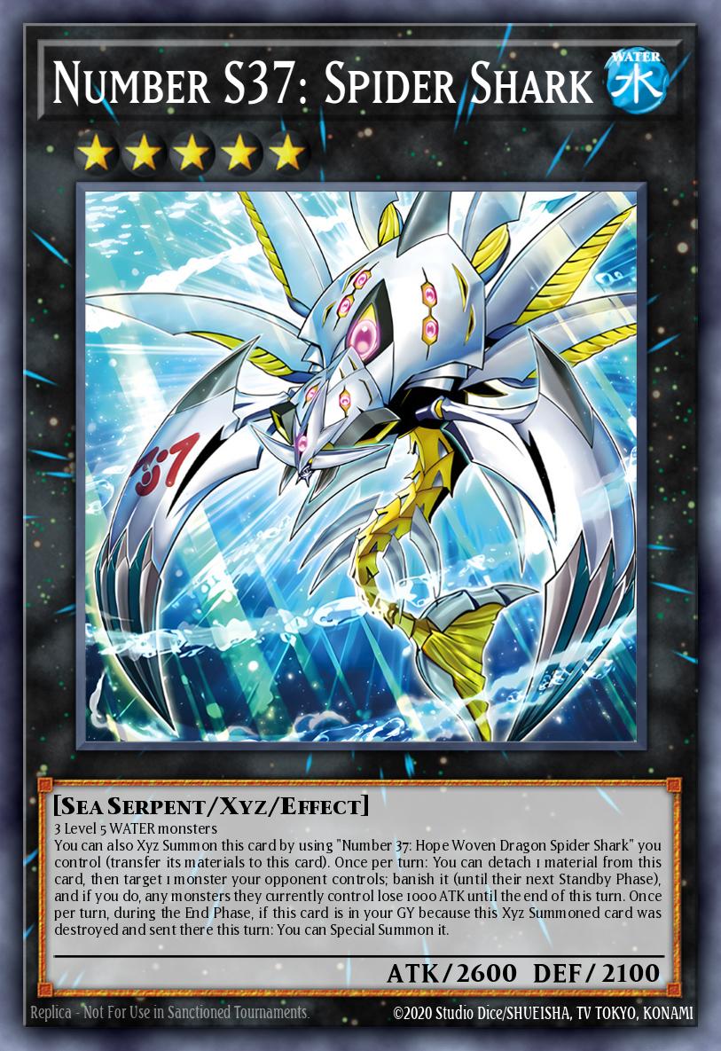 (037) YuGiOh TCG BLMM: Battles of Legend: Monster Mayhem Single: Number S37: Spider Shark  Ultra Rare