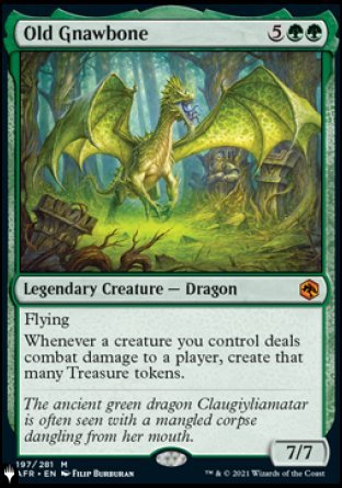 (197) Magic The Gathering The List Single: Old Gnawbone  Mythic