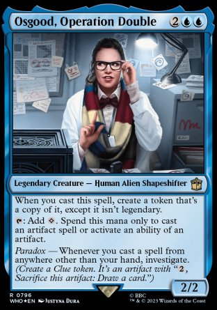 (796) Magic The Gathering Universes Beyond: Doctor Who: Extras Single: Osgood, Operation Double (V.2)  Rare