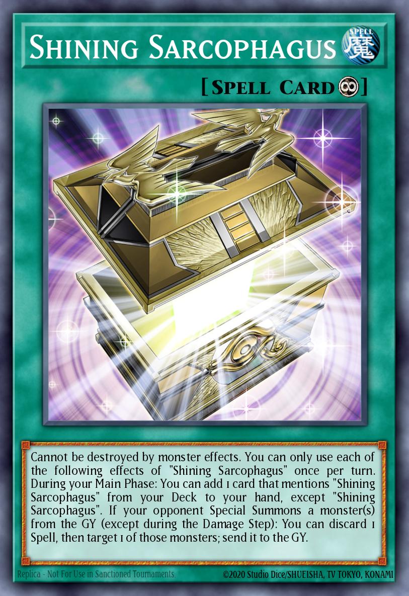 (051) YuGiOh TCG LEDE: Legacy of Destruction Single: Shining Sarcophagus (V.2 - Quarter Century Secret Rare)  Quarter Century Secret Rare