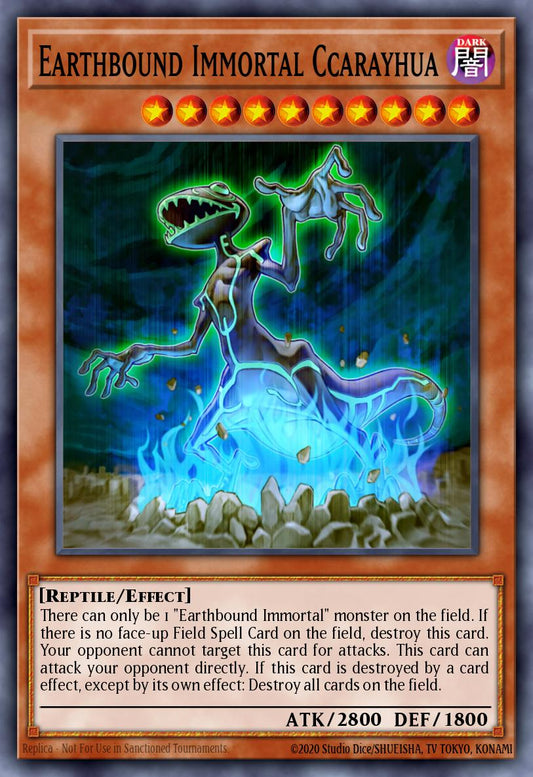 (024) YuGiOh TCG SOVR: Stardust Overdrive Single: Earthbound Immortal Ccarayhua (V.1 - Ultra Rare)  Ultra Rare