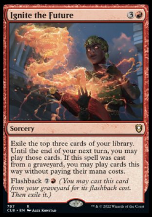 (797) Magic The Gathering Commander Legends: Battle for Baldur's Gate: Extras Single: Ignite the Future  Rare