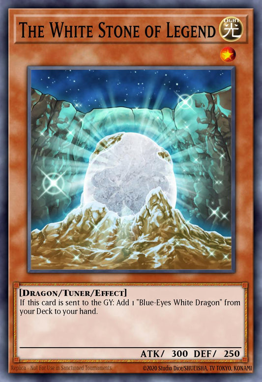 (208) YuGiOh TCG RA03: Quarter Century Bonanza Single: The White Stone of Legend (V.1 - Platinum Secret Rare)  Platinum Secret Rare