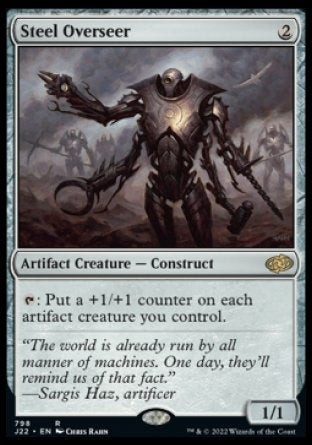 (798) Magic The Gathering Jumpstart 2022 Single: Steel Overseer  Rare