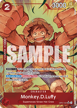 (OP01-024) One Piece TCG PRB01: The Best Single: Monkey.D.Luffy (OP01-024) (V.2)  Alternate Art