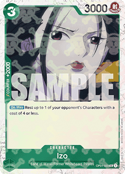 (OP01-033) One Piece TCG PRB01: The Best Single: Izo (OP01-033) (V.2)  Uncommon