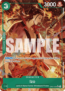 (OP01-033) One Piece TCG PRB01: The Best Single: Izo (OP01-033) (V.4)  Alternate Art