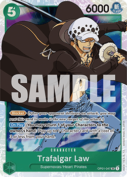 (OP01-047) One Piece TCG PRB01: The Best Single: Trafalgar Law (OP01-047) (V.1)  Super Rare
