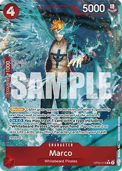 (OP02-018) One Piece TCG PRB01: The Best Single: Marco (OP02-018) (V.3)  Alternate Art