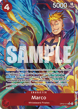 (OP02-018) One Piece TCG PRB01: The Best Single: Marco (OP02-018) (V.4)  Alternate Art