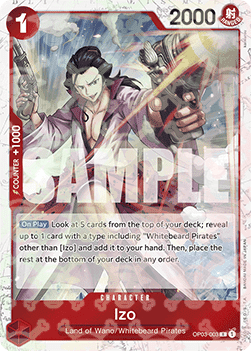 (OP03-003) One Piece TCG PRB01: The Best Single: Izo (OP03-003) (V.2)  Rare