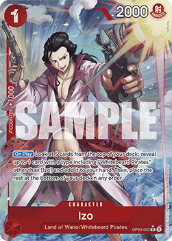 (OP03-003) One Piece TCG PRB01: The Best Single: Izo (OP03-003) (V.3)  Alternate Art