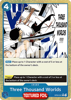 (OP03-057) One Piece TCG PRB01: The Best Single: Three Thousand Worlds (OP03-057) (V.3)  Rare