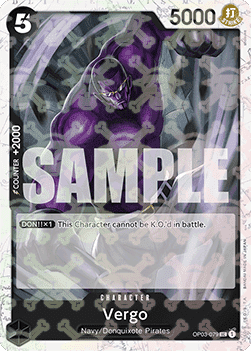 (OP03-079) One Piece TCG PRB01: The Best Single: Vergo (OP03-079) (V.2)  Uncommon