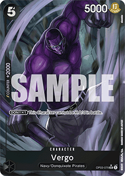 (OP03-079) One Piece TCG PRB01: The Best Single: Vergo (OP03-079) (V.3)  Uncommon