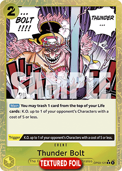 (OP03-121) One Piece TCG PRB01: The Best Single: Thunder Bolt (OP03-121) (V.3)  Common