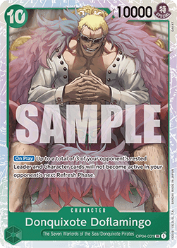 (OP04-031) One Piece TCG PRB01: The Best Single: Donquixote Doflamingo (OP04-031) (V.1)  Super Rare