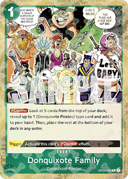 (OP04-036) One Piece TCG PRB01: The Best Single: Donquixote Family (OP04-036) (V.2)  Common