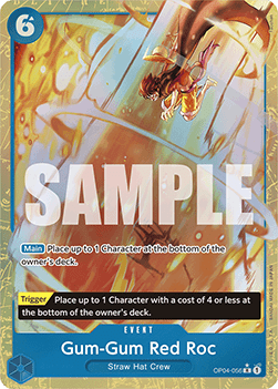 (OP04-056) One Piece TCG PRB01: The Best Single: Gum-Gum Red Roc (OP04-056) (V.4)  Alternate Art