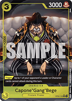 (OP04-100) One Piece TCG PRB01: The Best Single: CaponeGangBege (OP04-100) (V.4)  Alternate Art