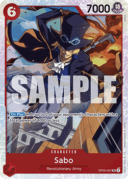 (OP05-007) One Piece TCG PRB01: The Best Single: Sabo (OP05-007) (V.1)  Super Rare