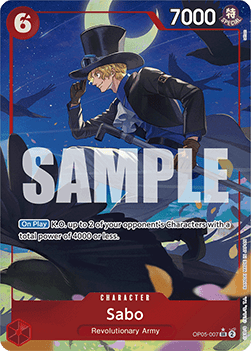 (OP05-007) One Piece TCG PRB01: The Best Single: Sabo (OP05-007) (V.2)  Alternate Art