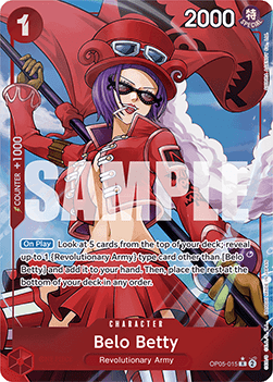 (OP05-015) One Piece TCG PRB01: The Best Single: Belo Betty (OP05-015) (V.4)  Alternate Art