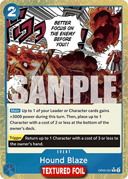(OP05-057) One Piece TCG PRB01: The Best Single: Hound Blaze (OP05-057) (V.3)  Rare