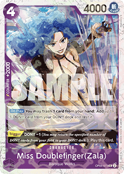 (OP05-073) One Piece TCG PRB01: The Best Single: Miss Doublefinger(Zala) (OP05-073) (V.2)  Uncommon