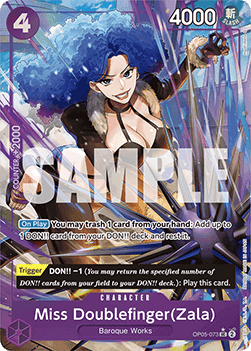 (OP05-073) One Piece TCG PRB01: The Best Single: Miss Doublefinger(Zala) (OP05-073) (V.3)  Uncommon