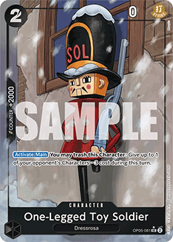 (OP05-081) One Piece TCG PRB01: The Best Single: One-Legged Toy Soldier (OP05-081) (V.3)  Uncommon