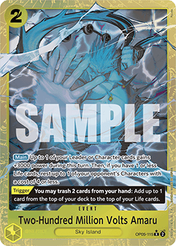 (OP05-115) One Piece TCG PRB01: The Best Single: Two-Hundred Million Volts Amaru (OP05-115) (V.4)  Alternate Art