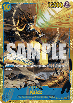 (OP05-118) One Piece TCG PRB01: The Best Single: Kaido (OP05-118) (V.1)  Secret Rare