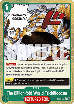 (OP06-038) One Piece TCG PRB01: The Best Single: The Billion-fold World Trichiliocosm (OP06-038) (V.3)  Uncommon