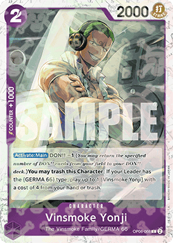 (OP06-066) One Piece TCG PRB01: The Best Single: Vinsmoke Yonji (OP06-066) (V.2)  Common
