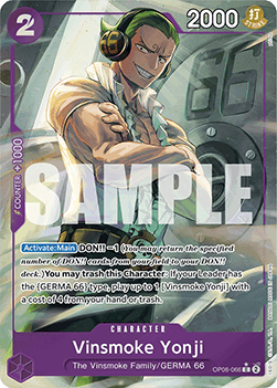 (OP06-066) One Piece TCG PRB01: The Best Single: Vinsmoke Yonji (OP06-066) (V.3)  Common