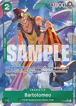 (P-029) One Piece TCG PRB01: The Best Single: Bartolomeo (P-029) (V.3)  Promo