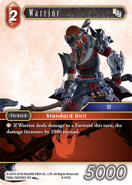 (013) Final Fantasy TCG Opus VIII Single: Warrior (8-013)  Common