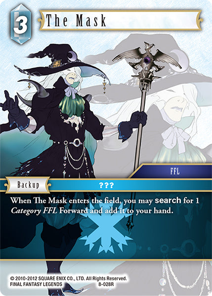 (028) Final Fantasy TCG Opus VIII Single: The Mask (8-028) Holo Rare