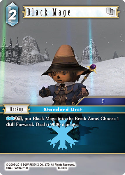(030) Final Fantasy TCG Opus VIII Single: Black Mage (8-030)  Common