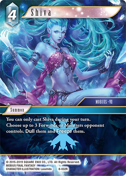 (032) Final Fantasy TCG Opus VIII Single: Shiva (8-032) Holo Rare